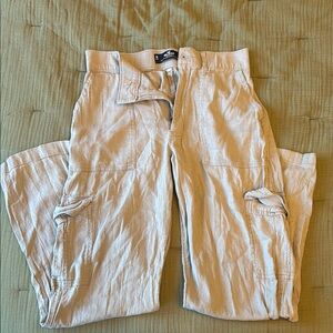 Women’s Hollister Ultra High Rise Vintage Baggy Pant grey medium long